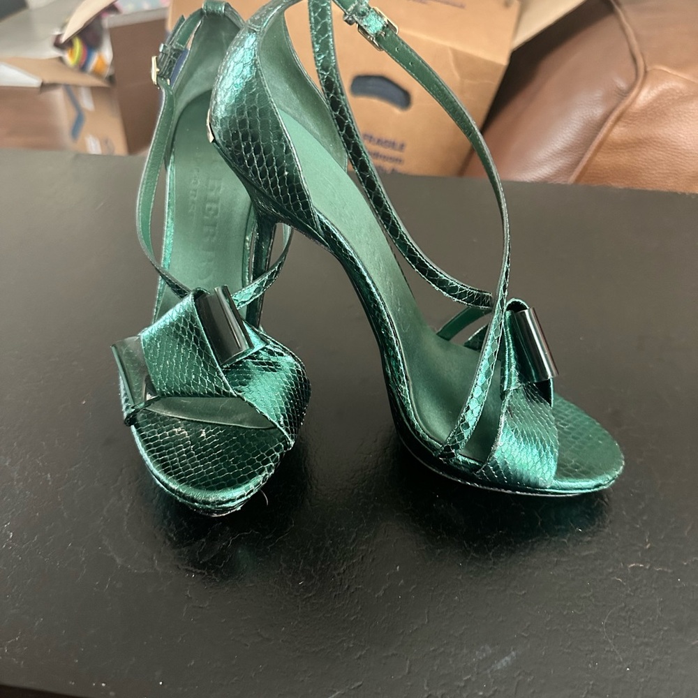 POSH STORE CLOSING
Burberry (prorsum) Green Python Heels
